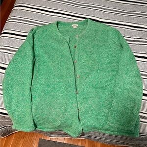 L.L. Bean Vibrant Green Knit Sweater